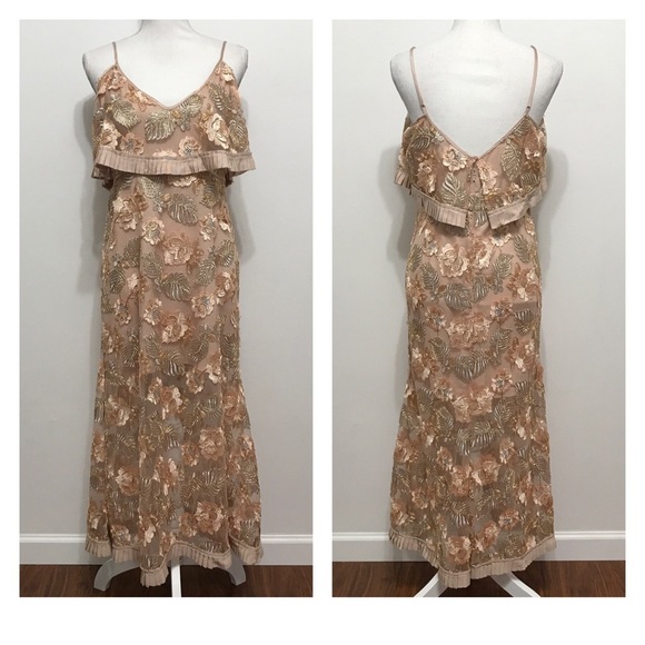 Alice McCall Dresses Alice Mccall Embroidered Mesh Maxi Dress